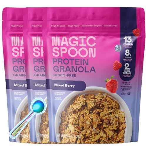Image of Magic Spoon Mixed Berry High Protein Granola - Low Sugar, 3 Pack
