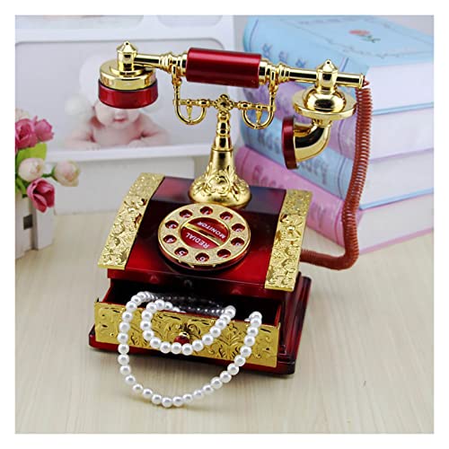 Vintage Landline Old Fashion Resin Retro Decor Phone Cafe bar Window Decor Model Home Desk Decoration