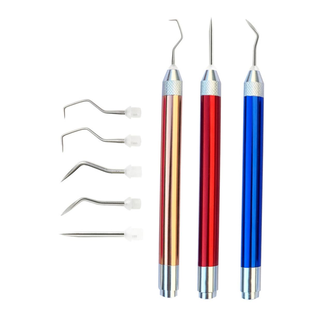 DOITOOL 5 Juegos Herramientas de Desmalezado de Vinilo DIY Kit de Accesorios Manualidades Compatible Incluye Puntas Proyectos y Decoración
