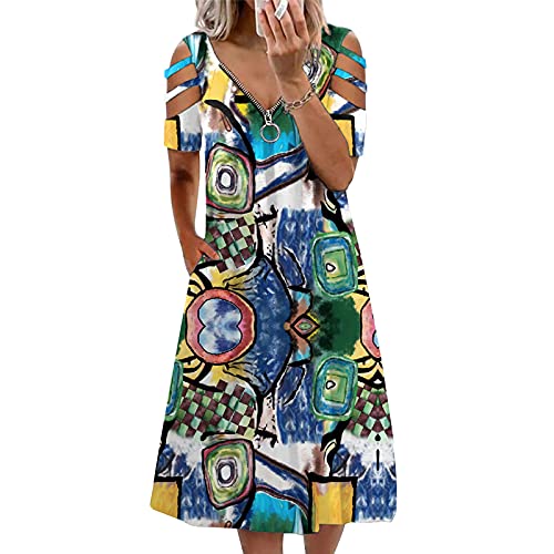 AmShibel Robe d'été décontractée pour femme Cover