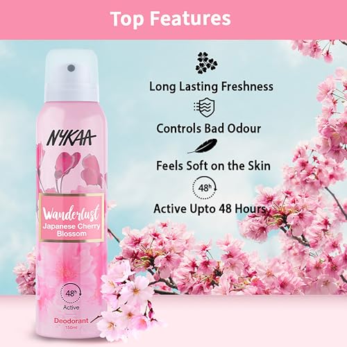 Image of Nykaa Wanderlust Japanese Cherry Blossom Deodrant
