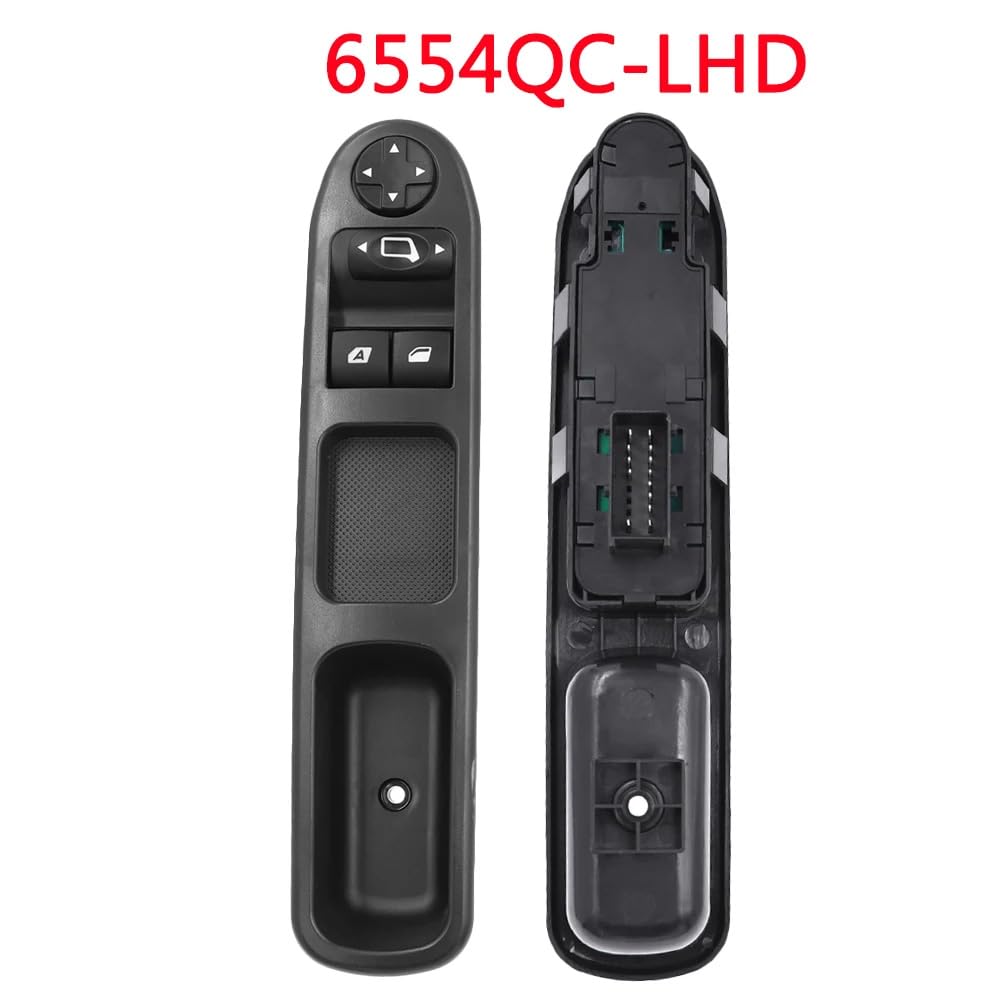 Elektryczny główny sterownik podnośnika przełącznik szyby lewostronny Power Master 13 pinów 6554.QC 6554QC dla Citroen C3 Peugeot 207
