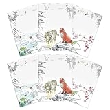 Aquarell-Malbuch – 6 Blätter zum Zeichnen | chinesisches Malbuch mit Pinsel mit ästhetischen...