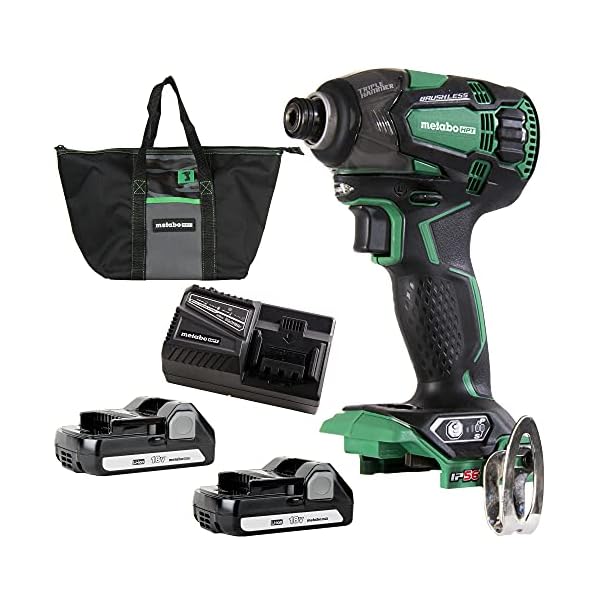 Metabo HPT 18V MultiVolt Cordless Triple Hammer Impact Driver Kit 1/4