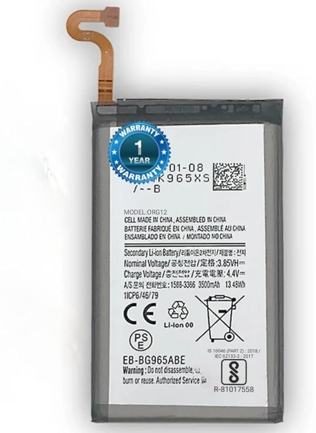 Image of Original EB-BG965ABE Battery for Samsung Galaxy S9 Plus G9650 G965F Battery with 1 Year Warranty ***(E00136)