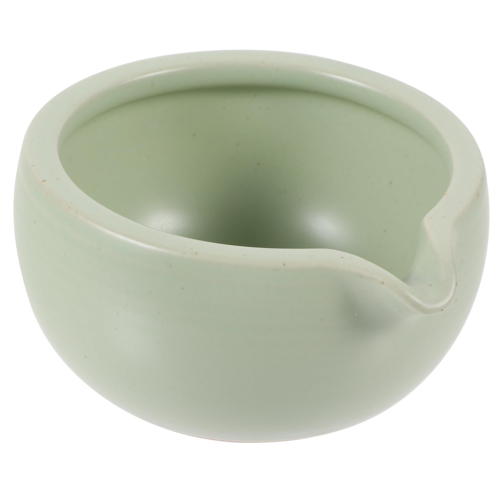 CIYODO Japanese Ceramic Bowl with Spout Compact Design for Tea Ceremony Option for Home and Tea House Use Smooth Surface for Safe Handling