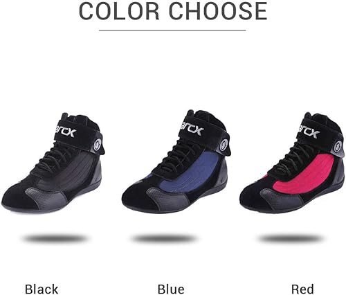 Miniatura 5 de HEROBIKER Botas de combate para motocicleta, senderismo, trabajo al aire libre, zapatos de tobillo medio para hombres