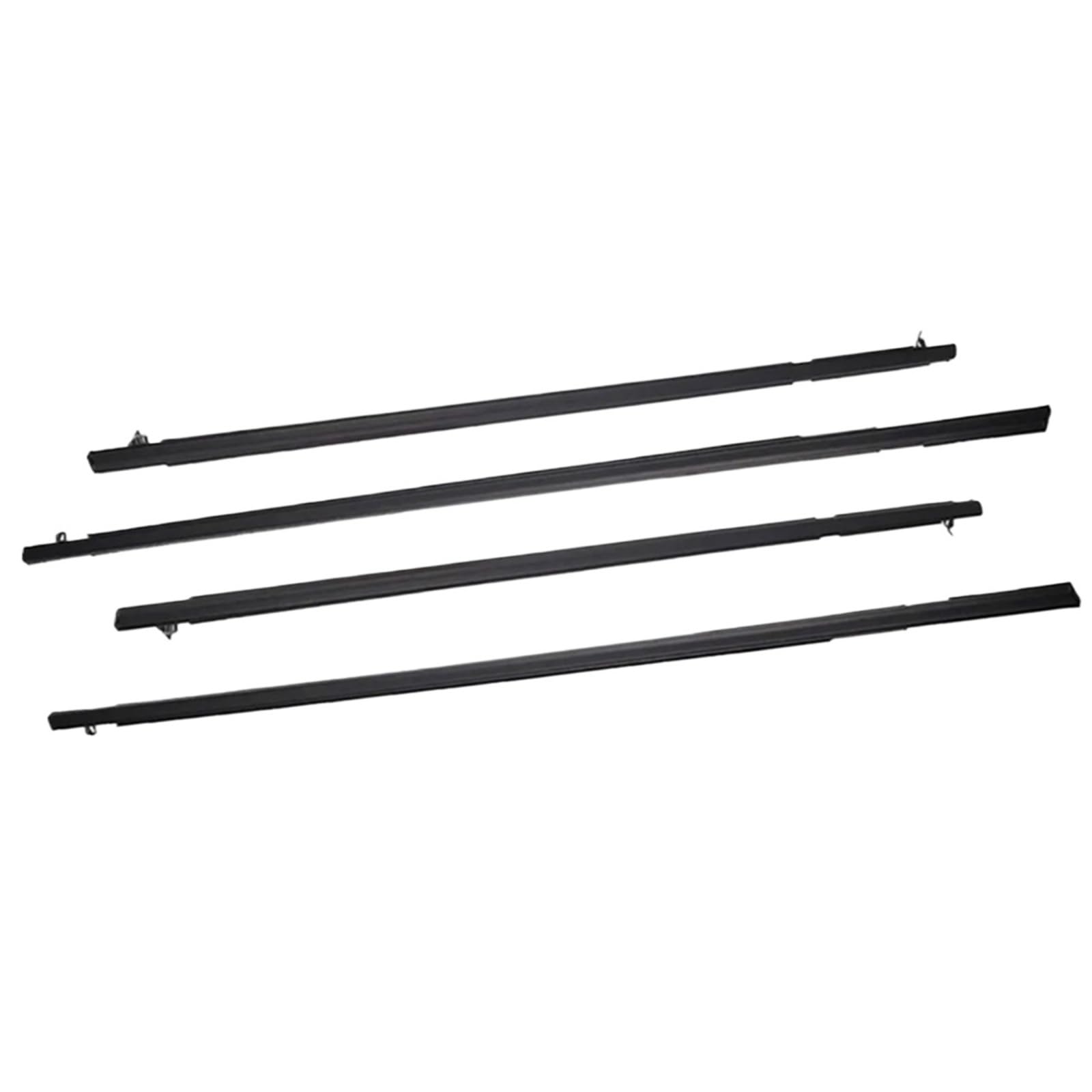 Glilar One Color Automotive Window Seals Compatible With Civic 2016 2017 2018 2019 4Pcs Car Window Glass Rubber Seal Moulding Trim 72450-Tea-T01 72410-Tea-T01