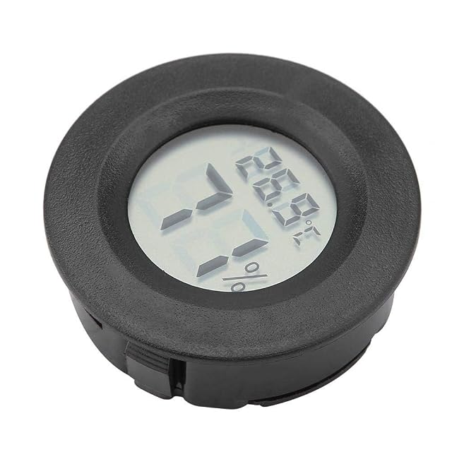 Foto 8 de 8 de Medidor de humedad de temperatura para monitor de humedad y temperatura de reptiles con pantalla LCD grande