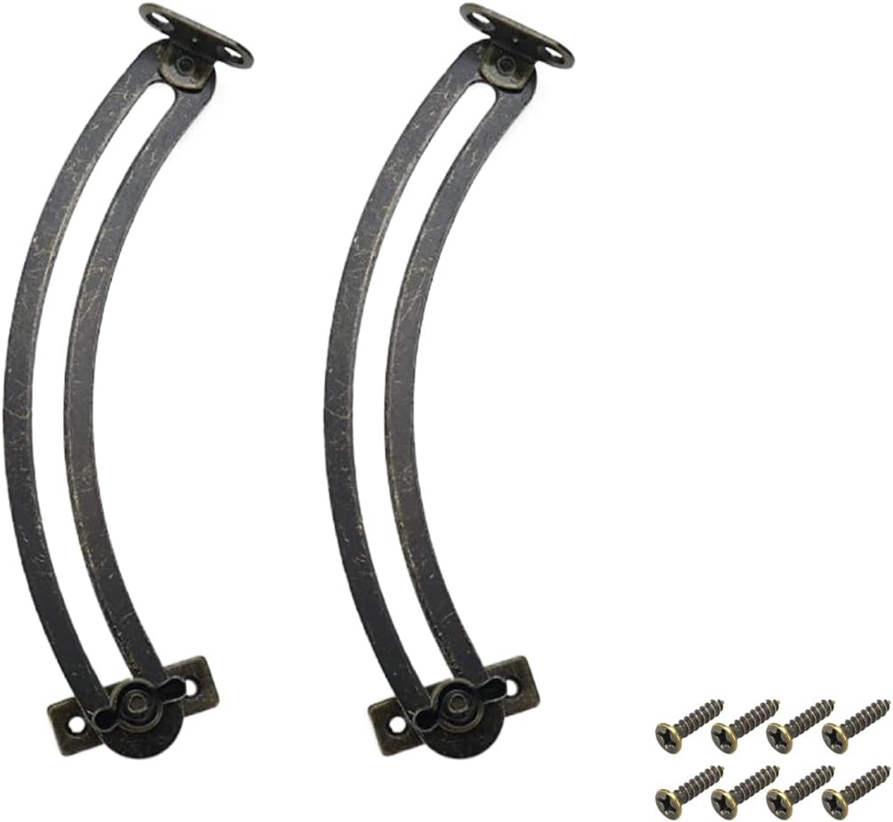 Pufguy Spring Lid Stay Hinges Adjustable Lid Support Hinges Left Right Support Hinges for Box