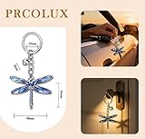 PRCOLUX Dragonfly Gifts for Women New beginnings Gifts Graduation Keychain for Graduate Nurse Retirement Gifts for Women