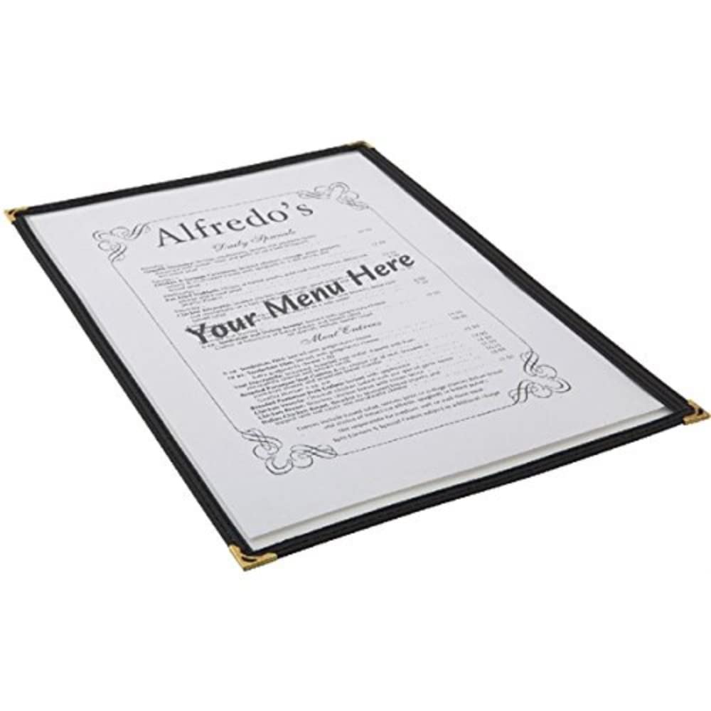 Genware NEV-MHAM2 Menu Holder, American Style Clear, 1 Page