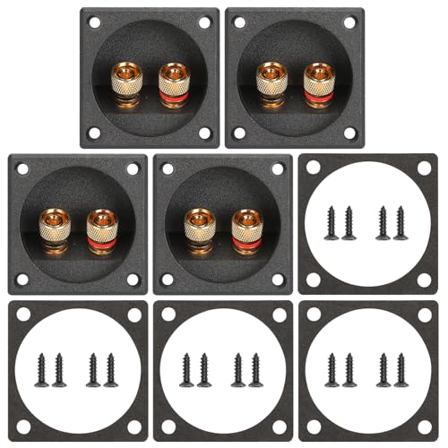 Terminales de Altavoz Cuadrados de 2.2 Pulgadas, 4 Unidades miniatura 1