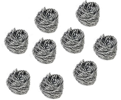 Image of Stainless Steel Sponges (Set of 9 Scrubbies) Will not scratch, tackling your toughest jobs with ease.,Set of 9 MODERN size Scrubbies