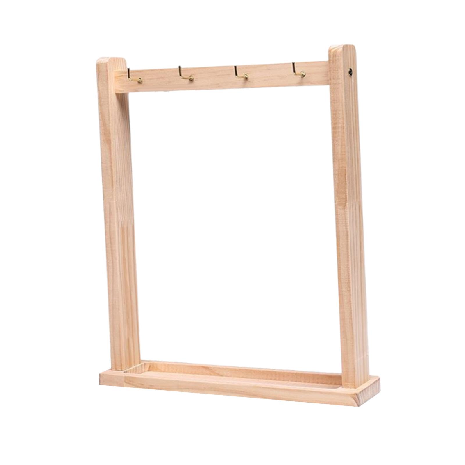 Supporto per carillon, supporto per gong, stabile, multifunzionale, porta carillon in legno, per orecchini, collane, bracciali, sala da tè
