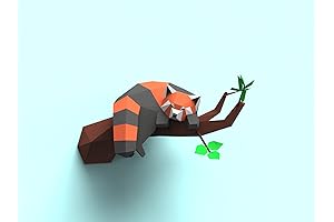 Red Panda Ornament: A Sleepy Sanctuary Amidst the Greenery