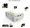 Mini HD 1080P LED Portable Video Projectors, Multimedia Home Theater with Remote Controller, Support HDMI, AV, SD, VGA