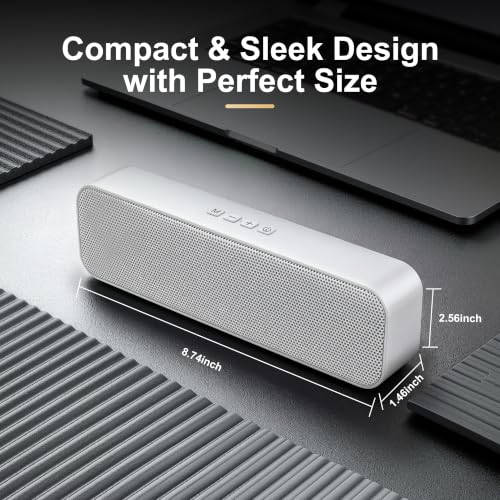 Altavoces de computadora para PC con Bluetooth 5.3 y entrada de 3.5 mm 3
