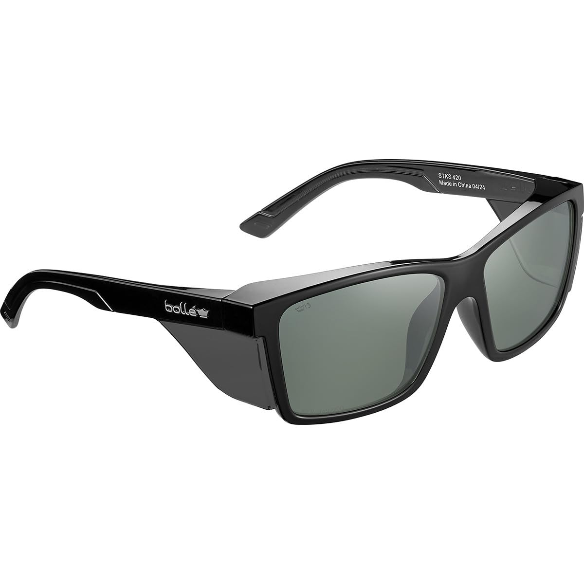 Bolle STKS 420 - Gafas de seguridad polarizadas ahumadas, antiarañazos, clasificación EN ISO