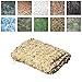 Tarnnetz, Sonnenschutznetz, Beige Camouflage, Tarnnetz Bundeswehr Tarnnetz Für Garten Tarnnetz Schattierungsnetz Gewächshaus UV-Schutz Militär Sonnenschutz Markisen Canvas Camping Markise 2x3m 3x4m 4x