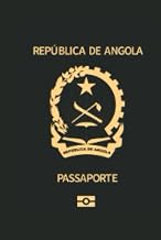 Republic of Angola Passport Replica Lined Hardcover 6''x 9'' Notebook / Journal 120 pages