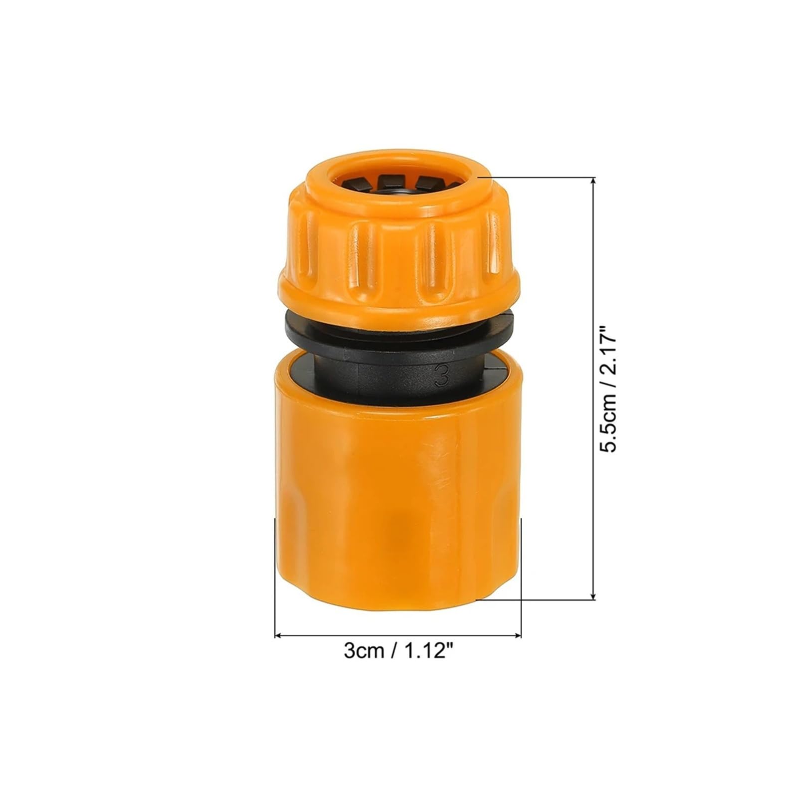 10 szt. Zestaw złączy do węża - szybkozłączki do kranu ogrodowego 3/10.2 cm i 1/5.1 cm - adaptery gwintowane do wydajnych systemów nawadniania i nawadniania