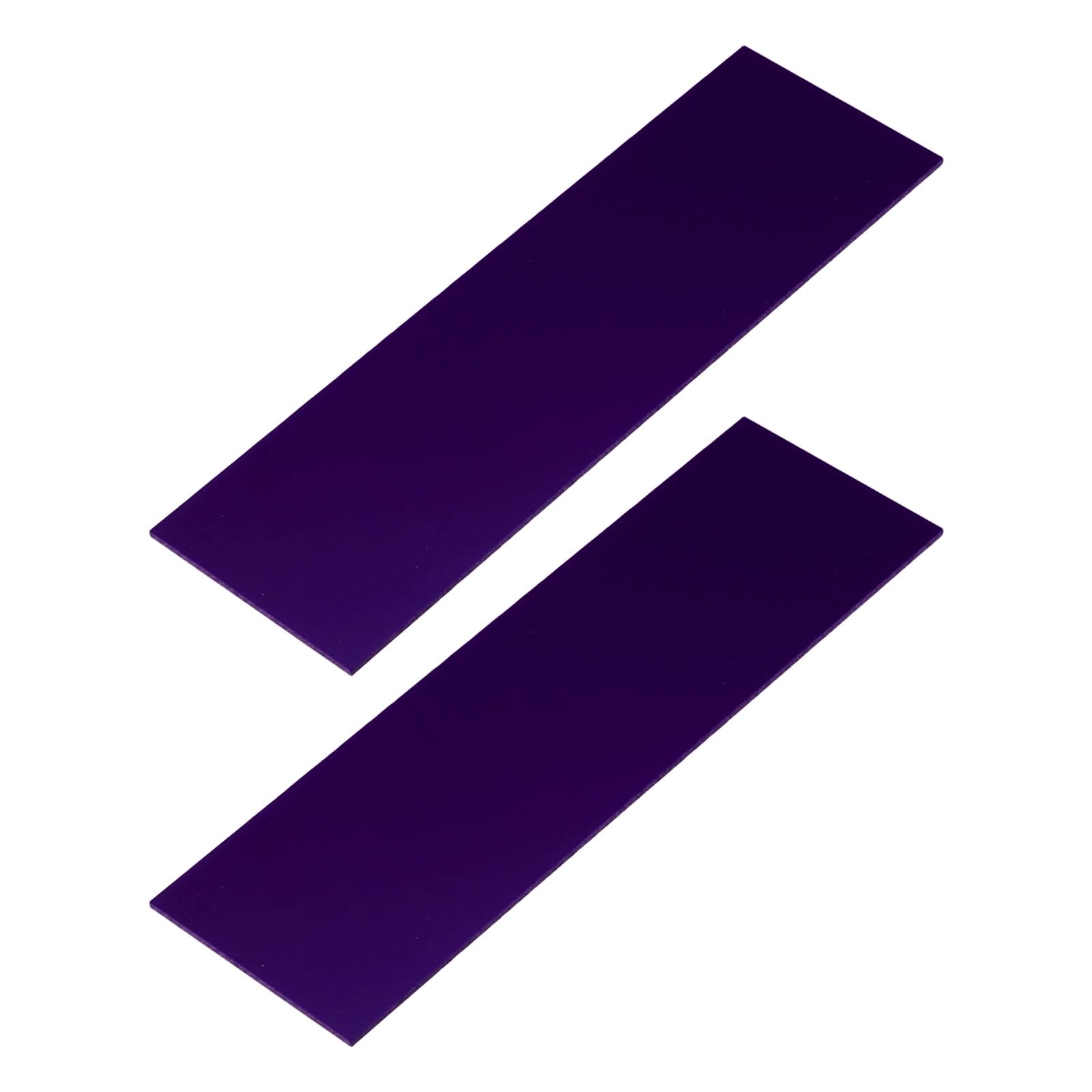 sourcing map 2Pcs Knife Handle Liner 6" x 2" x 0.04" G10 Spacer Sheets Handle Liners Material for Knife Scales Slabs Making Supplies Tool, Dark Purple