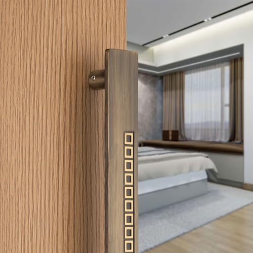 Image of COMPASS 24 inch Brass Main Door Handle | Door Handles for Main Door | Pull Handles for All The Doors of House | Office | Hotels | PH-231 (Pack of 1, Antique Finish)