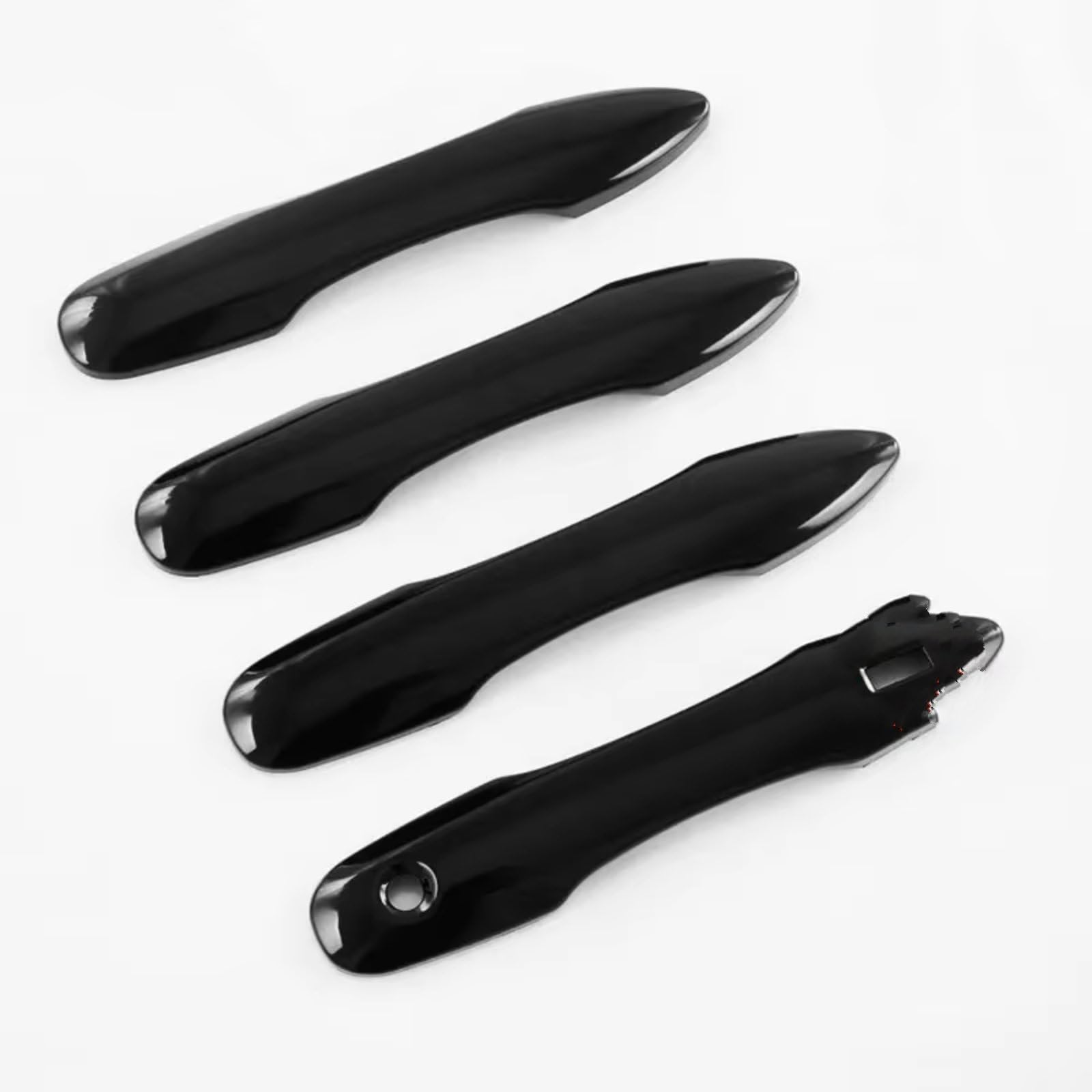 Amxaqjc 1 Keyless Entry-A For Daihatsu For Altis Xv70 2018-2024 Glossy Black Chrome Car Door Handle Cover Bowl Trim Sticker Styling Accessories Car Side Door Handle(1 Keyless Entry-A)