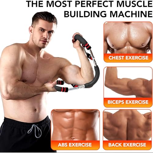 Image of Chest Workout Equipment, Twister arm Trainer, Adjustable 5 Resistance Levels Ergonomic Home Gym Equipment, Chest Workout Equipment for Daily Fitness and Muscle Building Training