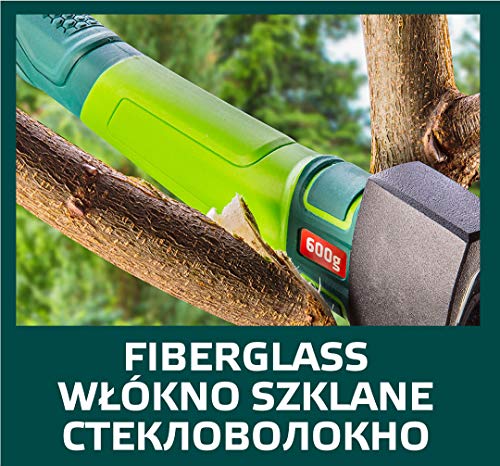 Foto von Verto Profi Axt 860 g | Kopfplatte: 600 g | Länge: 370 mm (14.5’’) | Fiberglasstiel Universalaxt Holzaxt Spaltbeil Spaltaxt Handbeil Forstbeil grün