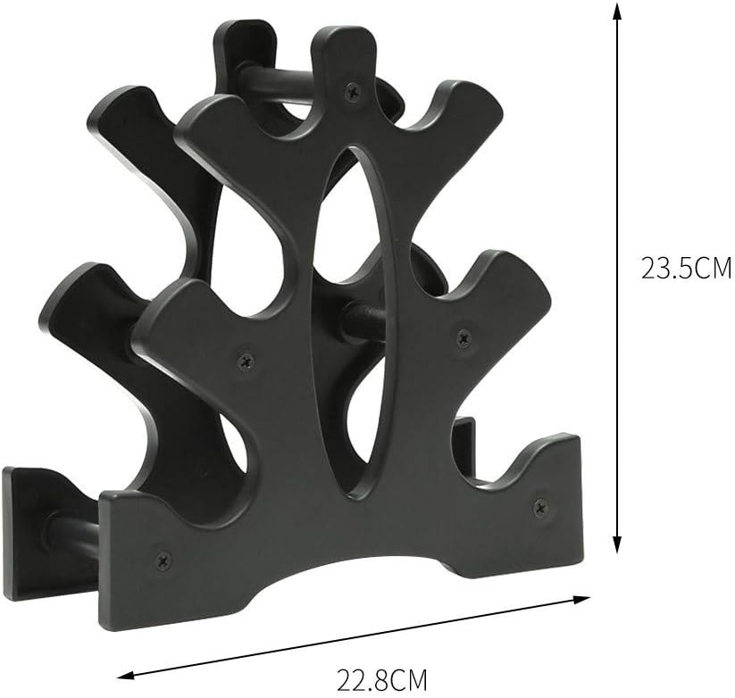 Togethor Dumbbell Rack Stand 3 Tier Dumbbells, Hand Weight Set, Compact Dumbbell Bracket Free Weight Stand for Home Gym(Without Dumbbells)