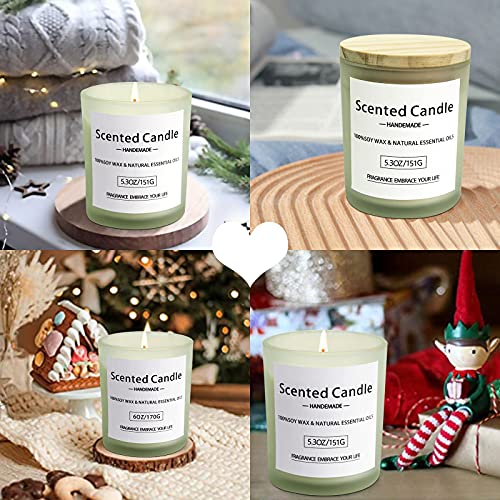 Pleyidool Freesia & Gardenia Scented Soy Aromatherapy Candles Gifts For Women, 5.3 Oz 2 Pack 70 Hours Burn, Essential Oils Candles, Premium Body Relax & Stress Relief Candles #TOP5