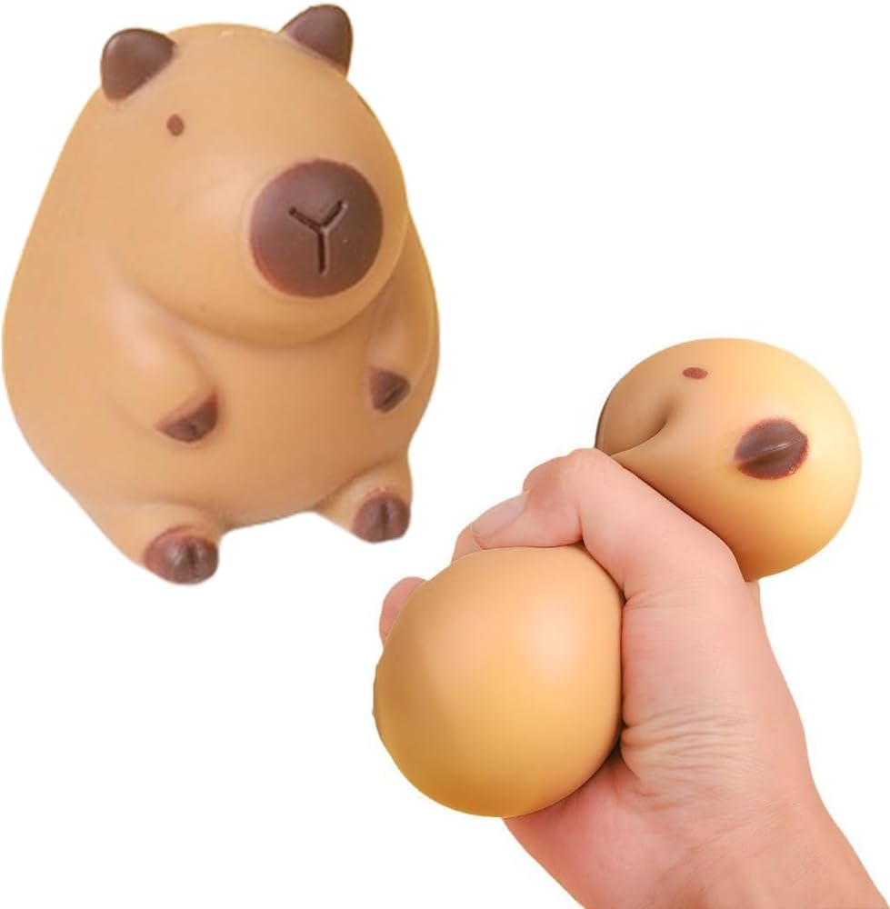 2PCS Stretchy Capybara Stress Relief Toys for Kids and Adults - Birthday Gift for Children