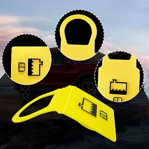 image for TOPCNOEM 1pcs Yellow Engine Coolant Reservoir Cap, Coolant Reservoir C