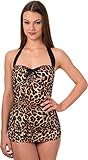 Banned Damen Badeanzug Thunder Leopard Bademode Braun XS