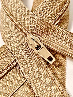 Advanced Upholstery Services Beige 10 Metres Continuous Zip 10 Sliders No.3 Continuous Zip Cushions Upholstery Supplies