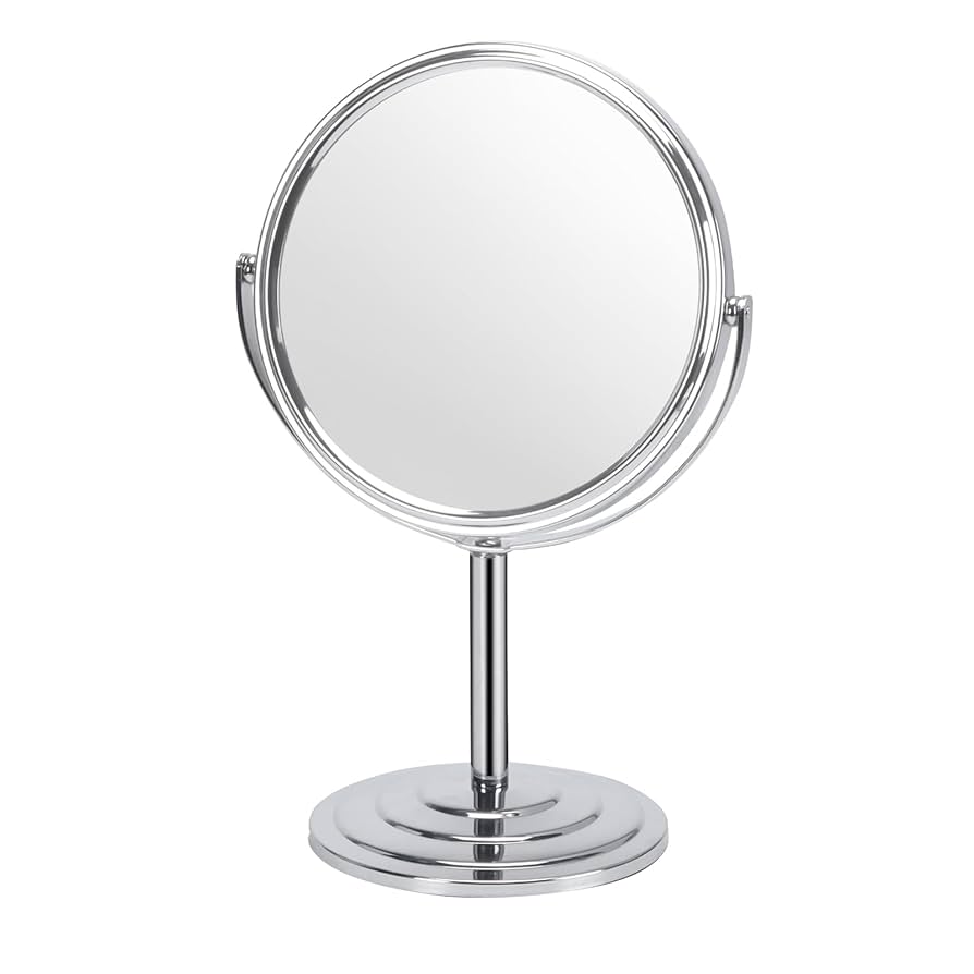 Bring Home Furniture Portable Free Standing Table Mirror Makeup Mirror 3X Magnification, 360 Degree Swivel & Reviews