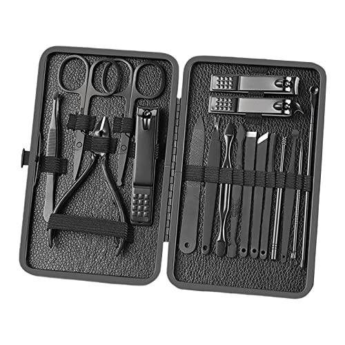 CLUB BOLLYWOOD® Manicure Nail Clipper Set Nail File Sharp Ear Spoon Fingernail Toenail 18PCS | Nail Care, Manicure & Pedicure | Manicure/Pedicure Tools & Kits