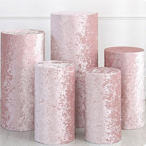 Lot de 5 cache-supports cylindriques ronds pour sublimer une boîte de présentation nue - 3