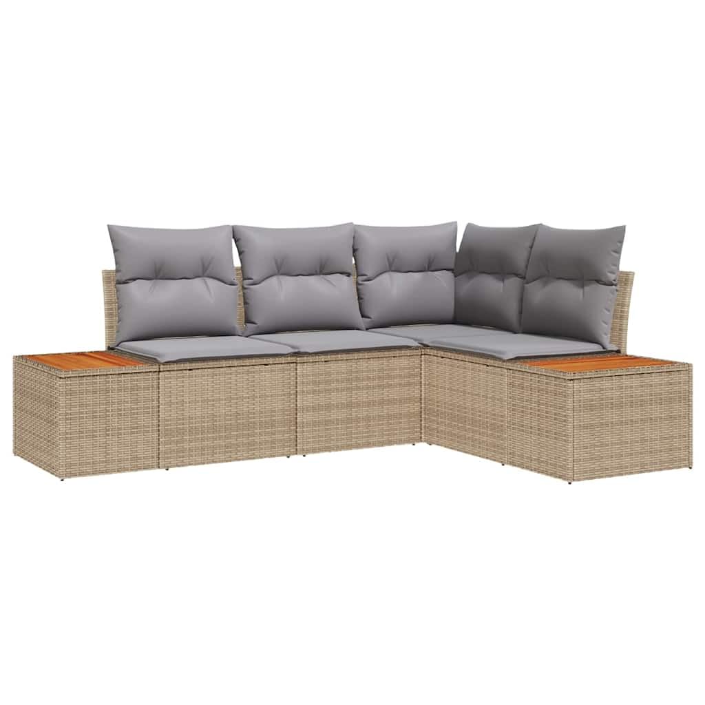 Sièges étanches et design moderne : canapé de jardin vidaXL beige