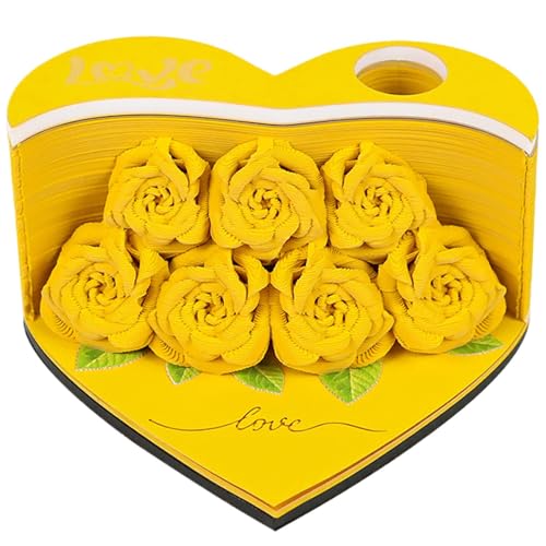 Memo Pad 3D floral de 156 hojas para decorar el escritorio de casa y la oficina