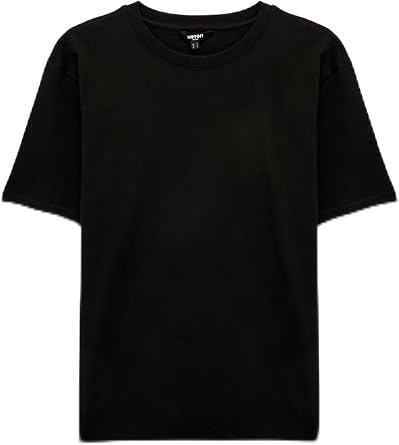 Regular Fit Bisiklet Yaka Pamuklu Basic Kısa Kollu Tişört