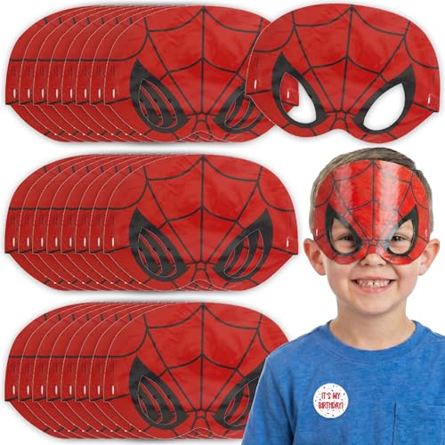 Image of Unique Spiderman Party Favors and Birthday Decorations - Spider Man Masks - Officially Licensed