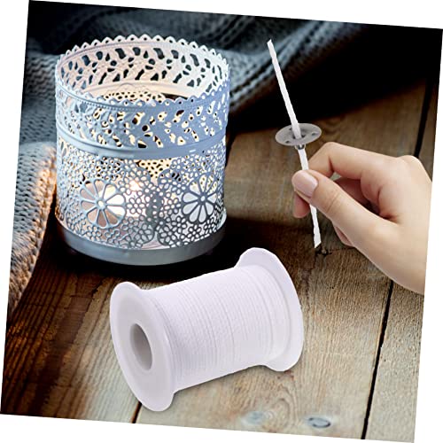 Pabilos de algodón para vela set 10 piezas con base miniatura 3