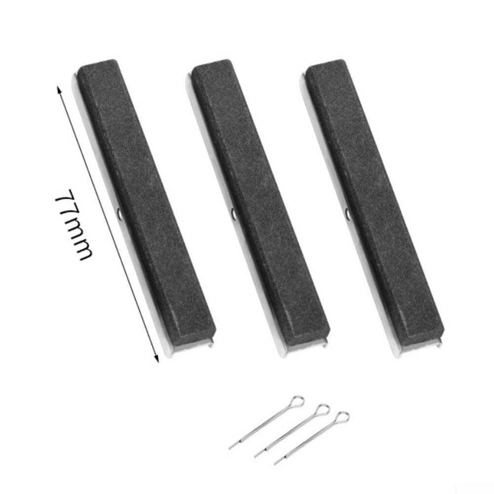 Set di 3 pietre per levigatura cilindri motore con 3 bracci cilindrici, strumento progettato per il trattamento e la manutenzione del cilindro del motore (7,6 cm)