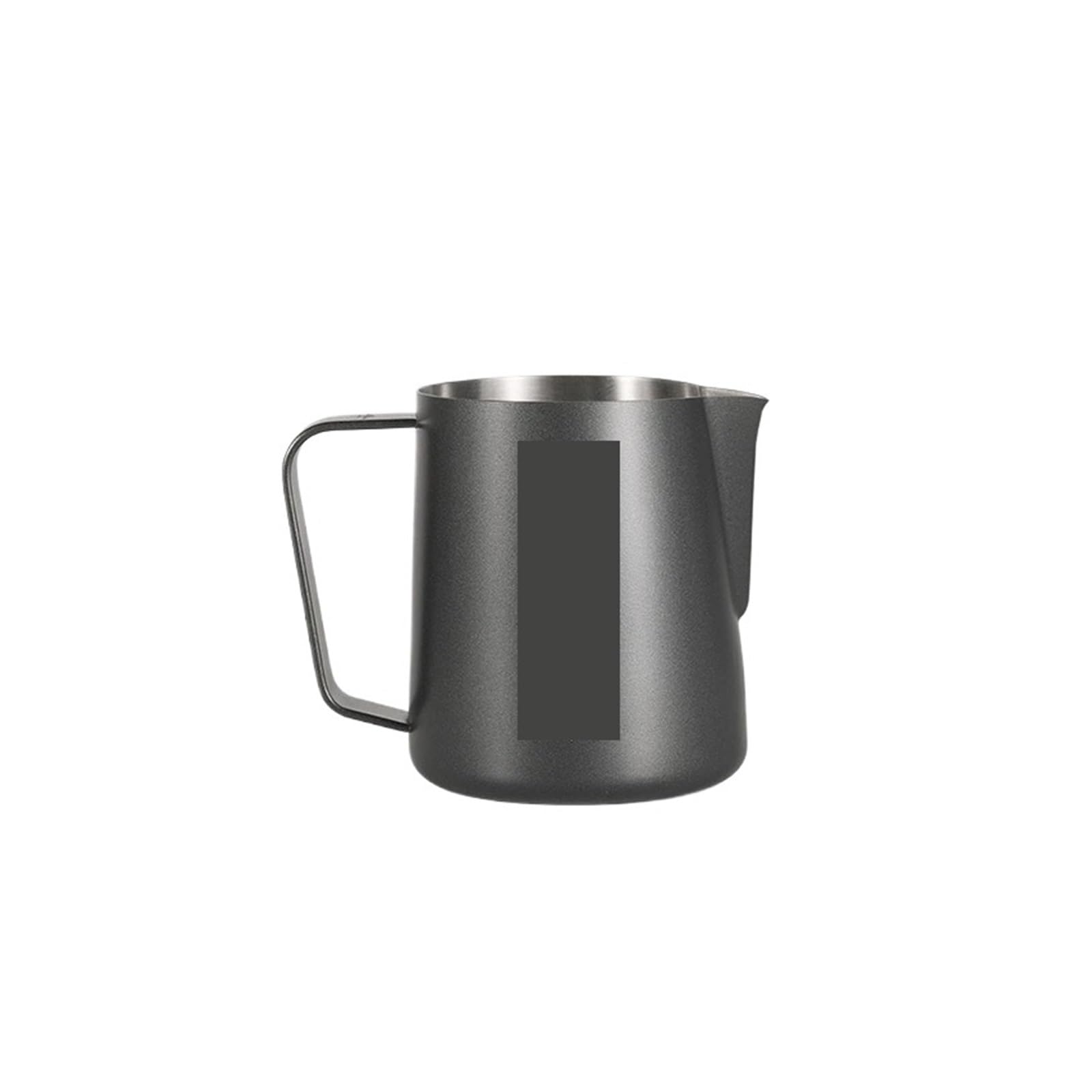 450/600ML Tazza di Schiuma Latte Brocca for in Acciaio Inossidabile con Beccuccio Art Accessori for Caffè Domestici(Matte Black 450ML)