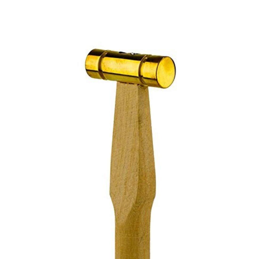 DIY Crafts Design # No 2, Hammer, Brass Head Hammer with 1/2" Dome and (Design # No 2, Hammer)