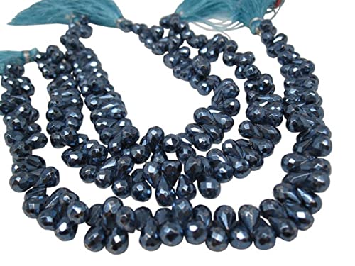 Briolettes de pyrite bleu métallisé pour créer un cadeau de bijoux faits main unique