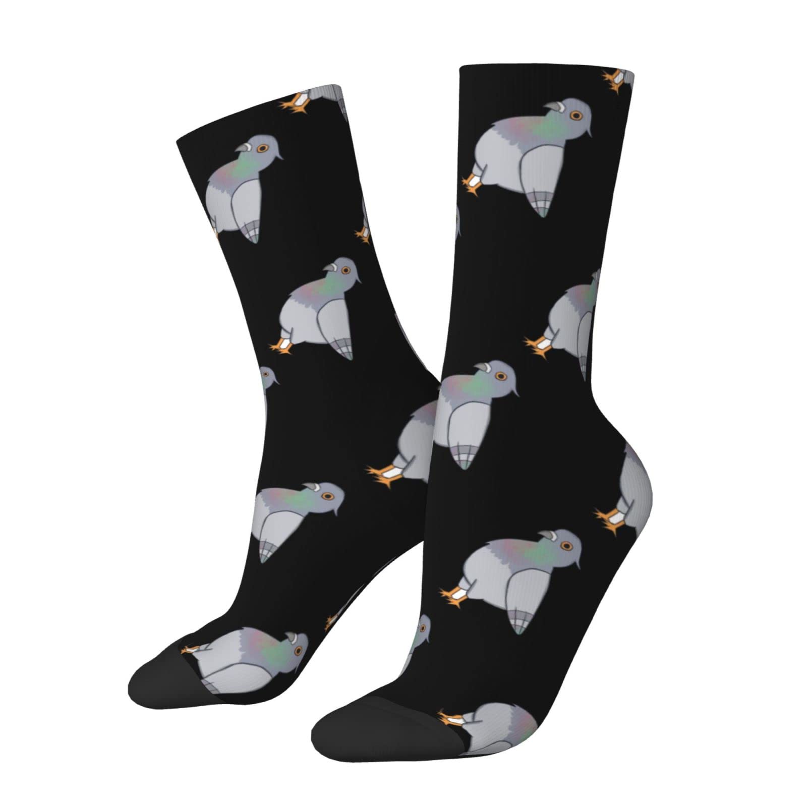 Kwqdozf Unisex As Pic Pigeon Socks Funny Novelty Crew Socks Gift For Men Women Teen